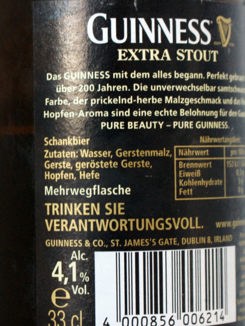Guinness Beer Ingredients Guinness Beer Ingredients