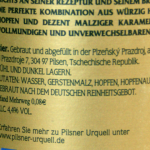 Pilsner Urquell Gluten Test