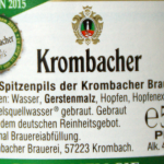 Krombacher Pils Gluten Test